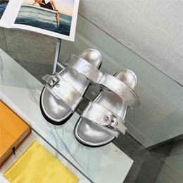 Zomer populaire dames sandalen 2023 Louiseity mode luxe merk zakelijke werk recreatie reisbrief logo dames high hakken heren platte schoenen Viutonity 05-02