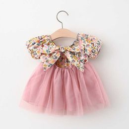 Zomer prinses baby meisje jurk feest verjaardag tutu jurk bloemen doop jurken voor meisjes kleding 0-2y pasgeboren kleding vestido Q0716