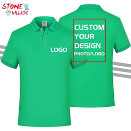 Zomerprint Wanna Adult Rapel Polo Top Ademend shirt reiscultuur Kleding Oorspronkelijke ontwerp Men S T -shirt 12 Kleur 220722