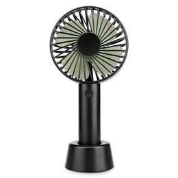 Zomer Protable Handheld Mini Fan USB Opladen Desktop Student Draagbare Fans Gift Met Doos