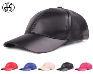 Chapeau d'été en cuir PU noir rouge blanc os casquette de baseball pour hommes unisexe Snapback femmes casquettes de golf personnalisé Gorra Trucker Hats5653563