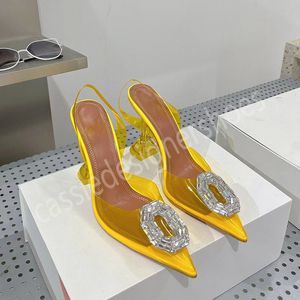 Zomer PVC Jelly Schoenen Sandalen met hoge hakken Vrouwelijke Kristal Diamant Puntige Gladiator Sandalen Hot Sexy Feestschoenen Mujer Merk Mode Jurk Schoenen Trouwschoenen