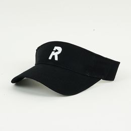 Summer R Standard Top Hat vide pour les filles portant une queue de cheval sans casquette de bloc de capuche pour hommes Pure Coton Sports