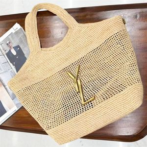 Raffias Rive Gauche Tote Bags Bags Sac à main designer Sacs de luxe à paille de luxe Pochette Basket Shopper Sac de portefeuille Menti