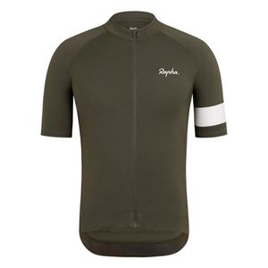 Été RAPHA Team Maillot de cyclisme pour hommes Maillot à manches courtes Hauts de vélo Vêtements de course sur route Respirant Séchage rapide VTT Chemises de vélo Uniforme de sports de plein air S21040211