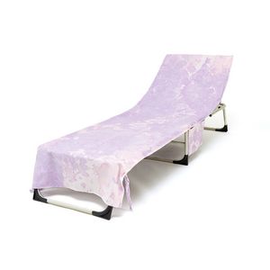 Reclure de fauteuil inclinable couverture de chaise en microfibre Piscine Chaise Chaise Chaises de serviette Sun Sunger Bathing Garden Hotel Hôtel Pocket Hy0447