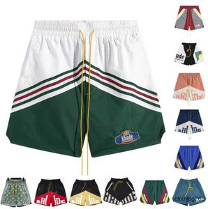 Summer Rhude Mens Shorts Athletic Casual Mesh Short Hombres Mujeres Alta calidad Classic Beach Fashion Luxury Designer Casual Street Couples Designer Shorts