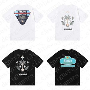 Zomer Rhudes Mens T-shirt Designer Luxe T-shirt Street Shorts Mouw Ins Spring T Shirts Men Women Women Casual T-Shirt Mens Shirt Tops Kleding SM