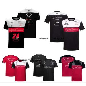 Zomer T-shirt met ronde hals Nieuwe F1 Formule 1 korte mouw