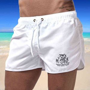 Shorts de course d'été hommes Sport Jogging Fitness Shorts séchage rapide hommes lettre impression mode hommes Shorts Sport gymnases pantalons courts H1206