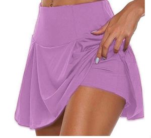 Short de course d'été femmes 2 en 1 Marathon jupes à séchage rapide Gym Short de Sport ample respirant Yoga Short court femme