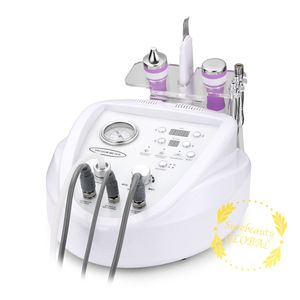 Zomer verkoop 4 in 1 ultrasone microdermabrasie huidverstrakking dubbele diepe ultrasone klankwasser voor acne littekens dermabrasie schoonheid machine