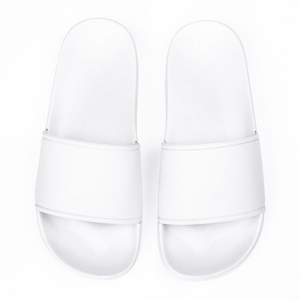 Sandales et pantoufles d'été pour hommes et femmes, pantoufles de bain en plastique à usage domestique, blanches