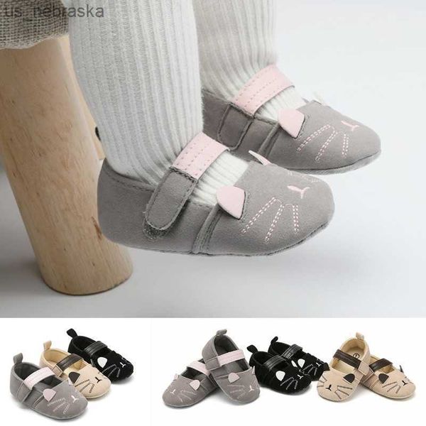 Sandalias de verano para bebés recién nacidos, niños y niñas, zapatillas de suela blanda, zapatos para casa de cuna, bonitos botines cálidos para gatos, zapatos de cuna para primeros caminantes L230518