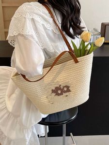 Zomerzeervakantie Vrijvorder geweven tas 2024 Nieuwe Franse rattan gras geweven tas pastorale stijl handgeweven tas tas
