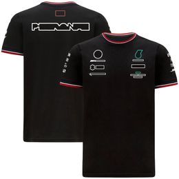 Saison d'été F1 Formule One Racing T-shirt à manches courtes T-shirt Sports Round Neck T-shirt avec la même personnalisation