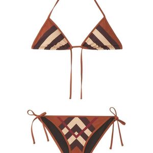 Sexy Bikini Designer Swwear Womens Fashion Print Bikini Backless Backs Swimsuit