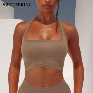 Zomer sexy sport beha dames ondergoed naadloos verzamelen yoga gym workout hardloop oefening fitness vest top J220706