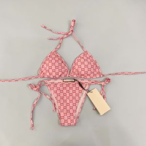 Sumy Sexy Two Piece Bikini Bikini Sweetwear With Letters Fashion Swimwear Multi Style S-XL