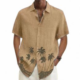 zomershirt voor mannen Hawaii shirts oversized korte mouwen tops heren camisas masculinos originele lente nieuwe fi kleding xl j2wk #