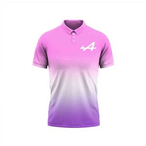 Chemises d'été F1 Formula Sports Competition Alpine Team Fans Custom Color Version Casual Business Polo