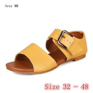 Chaussures d'été diapositives femmes sandales plates femme chaussures tongs pantoufles sandales petite grande taille 32 33- 40 41 42 43 44 45 46 47 48 Y0305