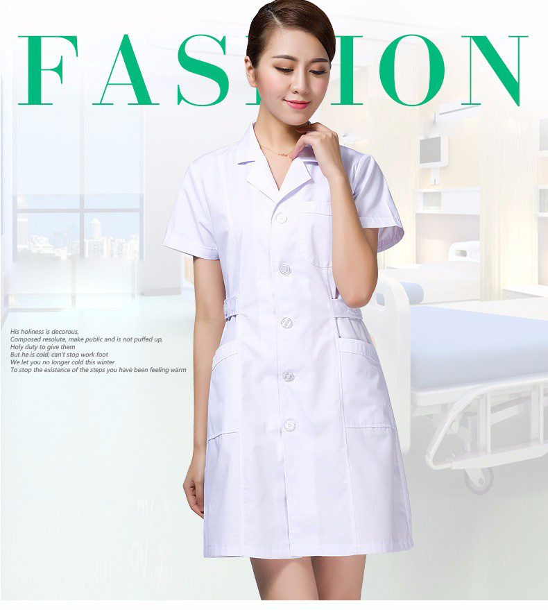 Verano manga corta OEM uniformes hospital enfermería matorrales bata de laboratorio médico doctor enfermera overoles mujeres médicas ropa de trabajo traje