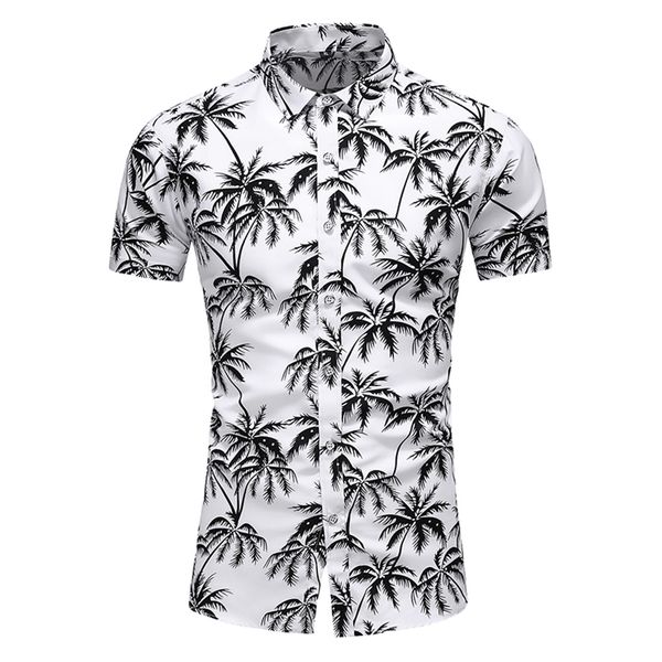 Chemise à manches courtes d'été Mens Casual Flower Beach Chemises hawaïennes Slim Fit Floral Men Plus Taille 5XL 6XL 7XL 210626