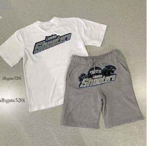 Summer à manches courtes t-shirts shorts shorts trapstar Designer Tshirt American Hip Hop Sweatshirt Cotton Pantal