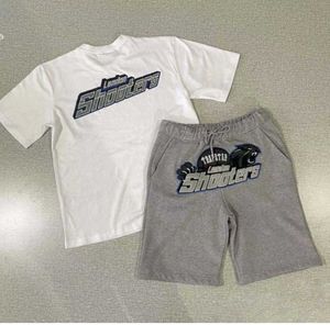 T-shirt à manches courtes d'été pour hommes Shorts Trapstar Designer T-shirt American Hip Hop Sweat-shirt en coton Pantalon oversize Pull Tee survêtement La nouvelle mode 77ess