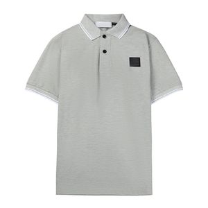 Zomer Korte mouwen T-shirt 22SS18 Mannen Polo Shirt Slanke Revers Half Mouw Sociale Jeugd Effen Kleur Shirt Tij mannen nieuwe Polo Shirt