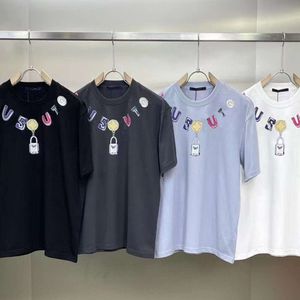 Camiseta de manga corta de verano Camisetas de diseñador Hombres Mujeres Sudadera Impresión de letras Cuello redondo Jersey Camiseta de algodón suelto para hombre Camiseta blanca Camisetas de gran tamaño S-5XL