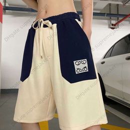 Shorts d'été Haute qualité Loews Dragon Bag Cat Couleur assortie broderie Shorts de sport décontractés populaires hommes et femmes polyvalent Capris