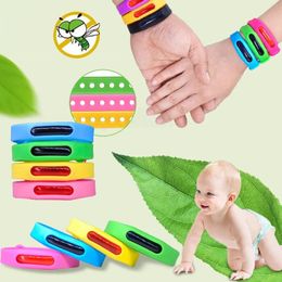 Bracelet en Silicone anti-moustique naturel en Silicone d'été pour enfants Bracelets anti-moustiques pour enfants