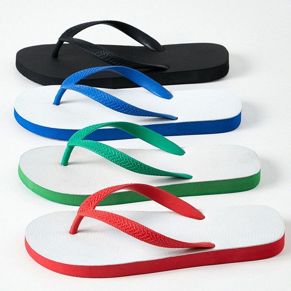 Pantoufles d'été Plage Flip Flop Pantoufles Loisirs Anti Slip Hommes et Femmes Couples Pantoufles en gros p2IB #