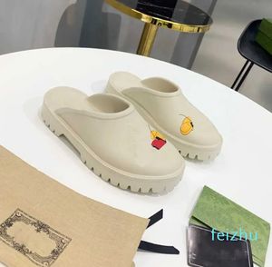 Pantoufles d'été en cuir à semelle épaisse pour femmes, sandales à plateforme, chaussures à la mode