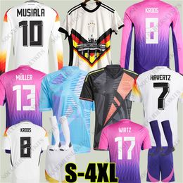 maillot allemagne 2024 euro Hommes Kit Enfants Allemagne 4XL HUMMELS KROOS GNABRY WERNER DRAXLER REUS MULLER GOTZE euro 2024 allemagne