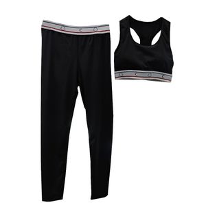 Été sport pour femmes Letter Imprimez Yoga Top High TAILLE JOGGINGS PANTER Designer extérieur