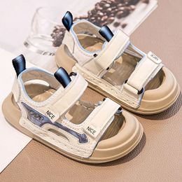 Sandales sportives d'été pour enfants 2024 Fashion Tendage Boys filles antislipper Softsoled Beach Chaussures Kids 240410