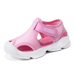 Zomer Sports Sandalen Jongens en Meisjes Voetbescherming Schoenen Zachte Baby Peuter Thuis Barefoot Schoenen 210713