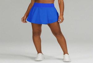 Pantalones cortos deportivos de verano, falda, mallas de Yoga finas y sueltas, ropa de gimnasio para mujer, correr, entrenamiento físico, informal, a prueba de luz, doble capa 9322801