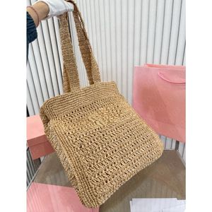 zomer strozak designer handtassen tote mode winkelen strand bakken vrouwen Luxe Geweven Grote Crossbody Tassen lady schoudermand tas portemonnee