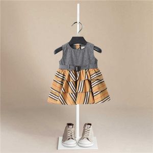 Zomer gestreepte kinderen kleding prinses kinderen jurken voor meisjes causale slijtage merk jurk 5 jaar meisjes jurk baby meisje kleding q0716