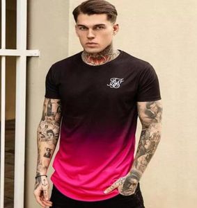 Zomer Stijl Heren T-shirts Nieuwe Sik Zijde West Verlengde T-shirt Mannen Zomer Gebogen Zoom Longline Verlengde Lengte T-shirts5126582