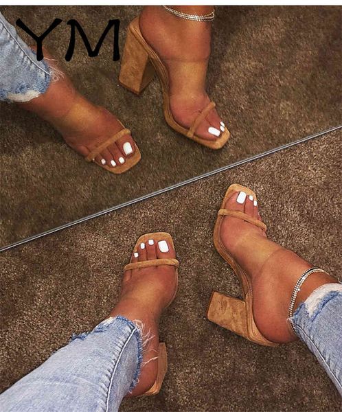 Été daim femmes sandales Multi Peep Toe imprimer bohème chaussures décontractées plage pantoufles dames chaussures plate-forme Sandalias De Mujer X0523