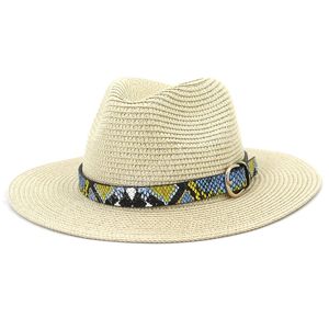 Chapeaux de soleil d'été classique chapeau de paille pour les femmes en plein air vacances plage chapeaux décontracté Jazz casquette Chapeu Masculino