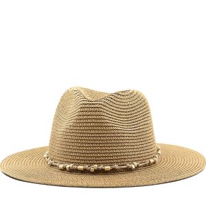  Sombrero de protección solar de verano para hombres y mujeres,  gorra superior de Jazz para mujer y hombre, sombreros de paja simples, gorras de sombra para vacaciones en la playa, sombreros para el sol 2023