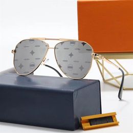 Gafas de sol de verano Diseñador de moda Gafas de montura completa Diseño de patrón de letras para hombre mujer 5 colores de alta calidad 292H