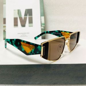 Gafas de sol de verano para el símbolo de gafas de sol de diseño para hombres y mujeres Occhiali Da Sole Italia Fashion Gafas Turquoise con bo 239u original