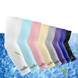 Écran solaire d'été Ice Sleeve Sports Écrans solaires Ices Sleeve Extérieur Manches anti-ultraviolets Hommes Femmes Respirant Oversleeve TH0234